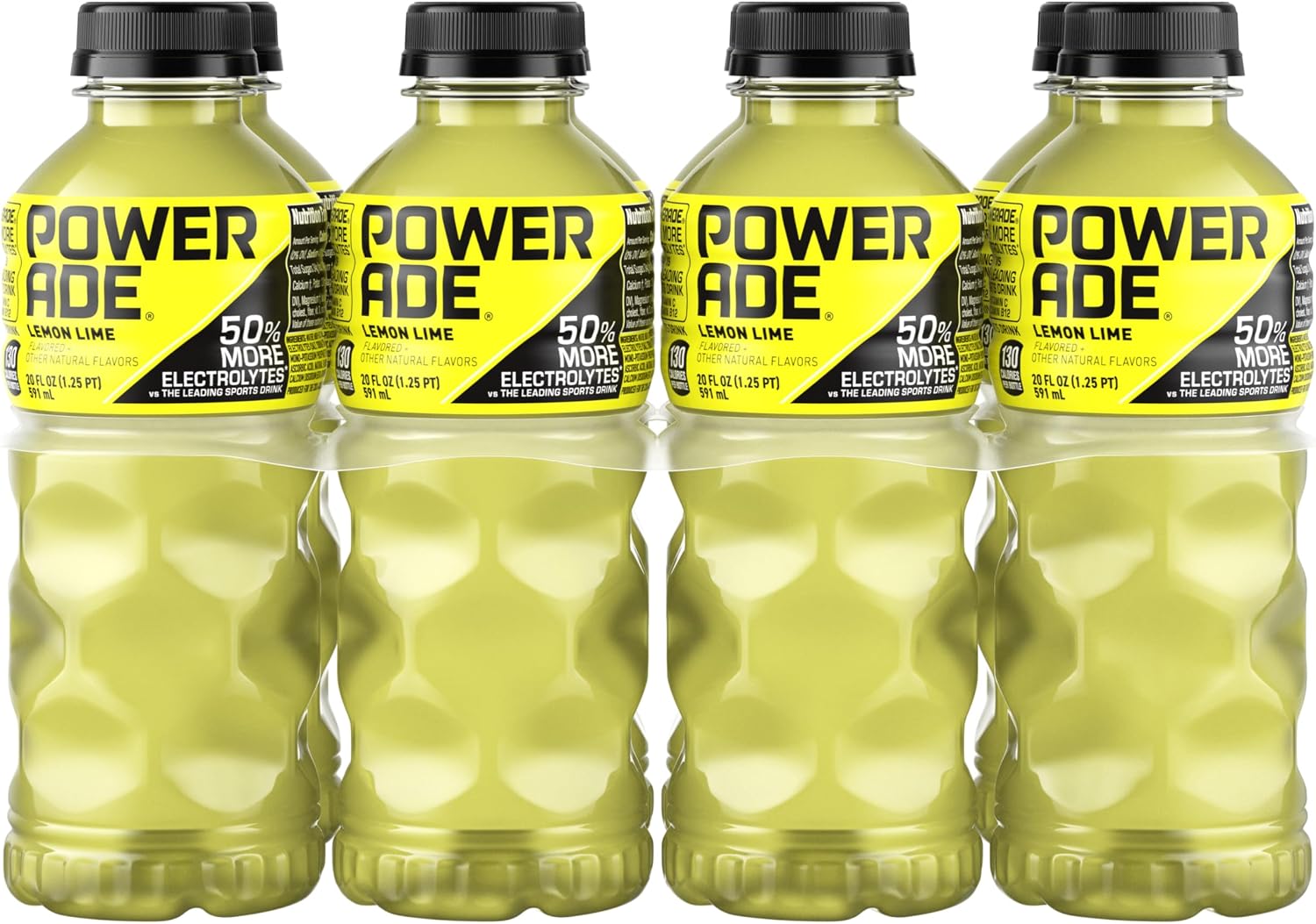 POWERADE Sports Drink Lemon Lime, 20 Ounce (Pack of 8)