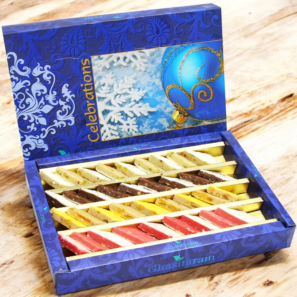 Diwali Gifts Sweets- Assorted Irish Kaju Katlis 800 GMS