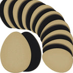 Jecery 36 Pcs Suede Soles for Dance Shoes Non Slip Shoe Pads on Bottom of High Heeled Shoes Protectors Adhesive for Women(Beige,Black)