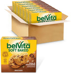belVita Soft Baked Breakfast Bars, Oats & Chocolate, 6 Boxes of 5 Packs (1 Biscuit Per Pack)