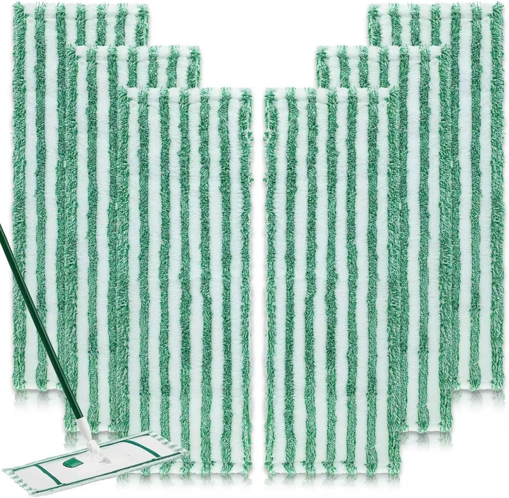 6 Pack Replacement Mop Refills Compatible with Libman Wet & Dry Microfiber Mop, Reusable Washable Mop Head Replacement Pads for Cleaning Multi-Surface Floor (Mop not Included)