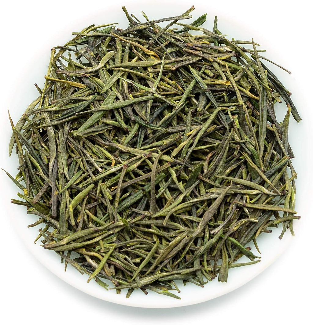 Oriarm Mount Emei Zhu Ye Qing Green Tea 100g - Chinese Bamboo Leaf Green Loose Leaf Tea - Yuqian 1st Grade