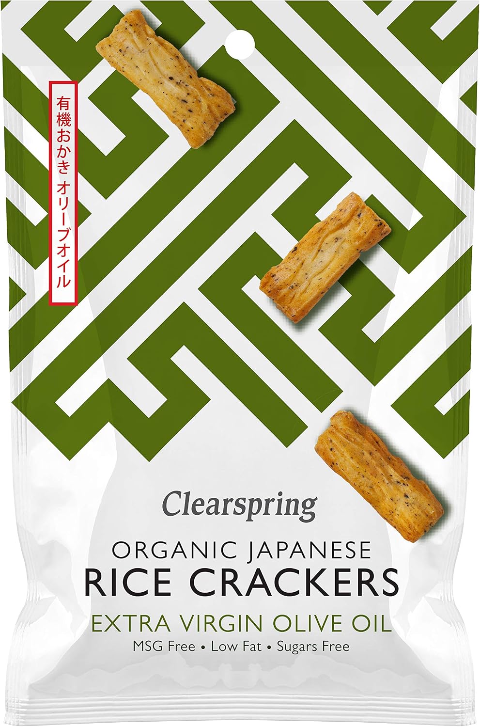 CLEARSPRING Japanese Olive Oil Rice Crackers, 50 GR