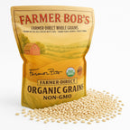 Farmer Bob's Whole Barley (with Hull) - USDA Organic, Non-GMO, Farmer Direct - Grown in US - Ideal for Barley Tea, Barley Grain, Barley Grass Juice Powder Organic Needs 5lb Bulk Bag