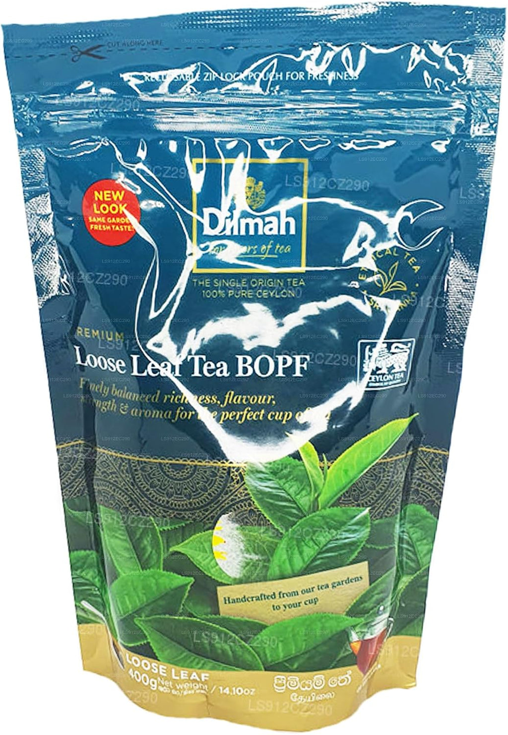 Dilmah Premium Ceylon Tea BOPF 400g (28.2oz) Loose Black Tea | Finest Pure Ceylon Black Tea