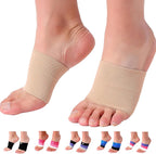 Doc Miller Arch Support Sleeves for Feet – Plantar Fasciitis Brace for Foot Pain Relief, Compression Socks, Heel Spurs, Fallen Arches, Orthotic Aid, and Planters Facetious Relief, 1 Pair