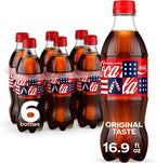Coca-Cola Soda Soft Drink Bottles, 16.9 fl oz, 6 Pack