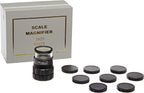 Fowler 52-664-009-0, 10x Pocket Optical Comparator Set with 9 Recticles