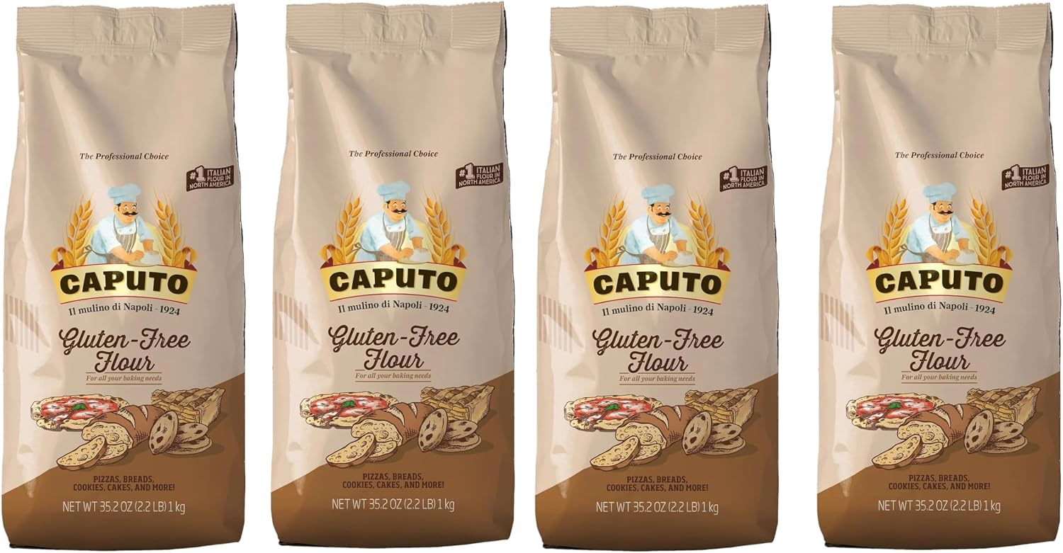 Antico Molino Napoli Antimo Caputo Pizza Flour, Gluten Free, 2.2 Pound (Pack of 4)