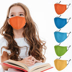 comfso 5Pack (S/XS) Child Kids Cloth Reusable Washable Face Mask Breathable with Adjustable Ear Loop