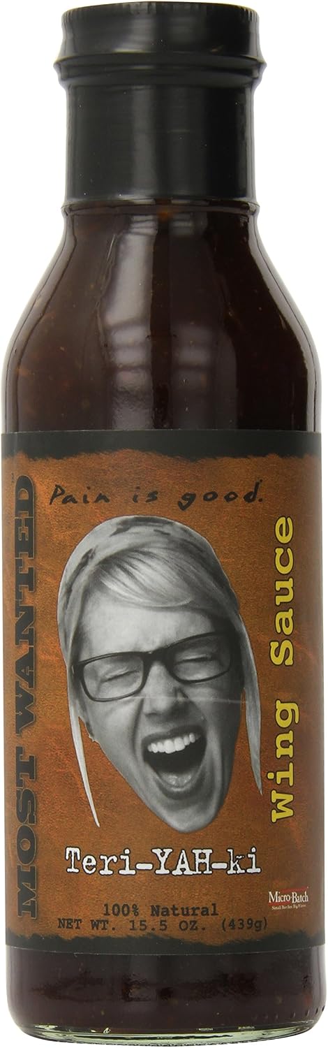 Pain is Good - Teri-Yah-Ki Screaming Wing Sauce - 13.5oz Bottle - Made in USA - All Natural Ingredients, Non-GMO, Gluten-Free, Sugar-Free, Vegetarian, Keto
