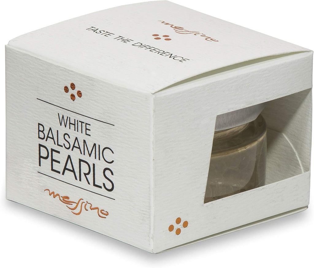 Messino White Balsamic Pearls imported from Greece, 50 ml