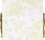 100 Yellow & White Floral Cocktail Beverage Napkins Disposable Paper Spring Flowers Dessert Napkin for Spring Flower Wedding Holiday Birthday Party Bridal & Baby Shower Tableware Party Supplies