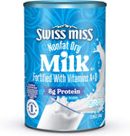 Swiss Miss Nonfat Dry Milk, Fortified with Vitamins A & D, Hot Cocoa Bar Supplies, 12.98 oz. Canister
