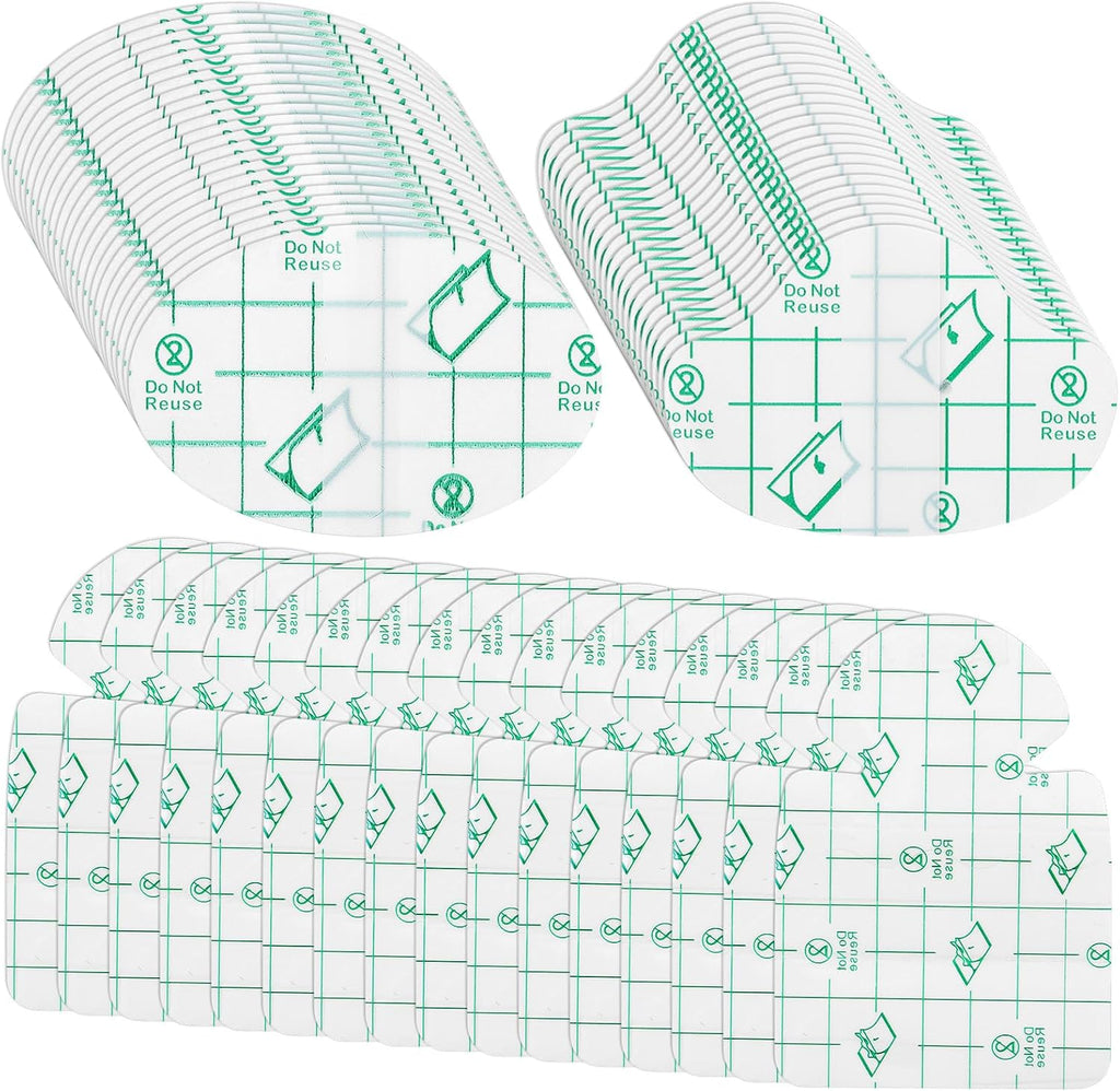 Threlaco 120 Pcs Self Adhesive Invisible Heel Anti Wear Sticker Waterproof Anti Wear Foot Care Heel Protection Pad Ultra Thin Transparent Multiple Shape Sticker for High Heels Toe Feet Prevention