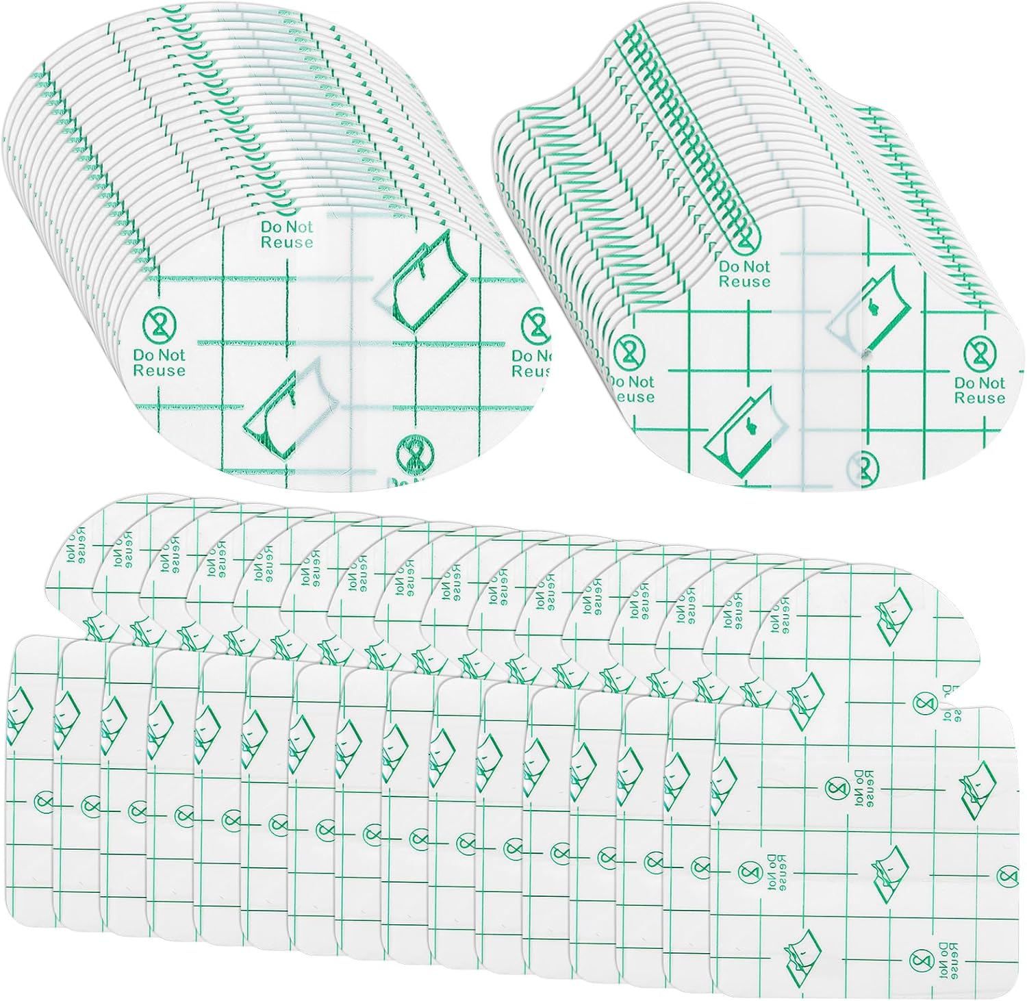 Threlaco 120 Pcs Self Adhesive Invisible Heel Anti Wear Sticker Waterproof Anti Wear Foot Care Heel Protection Pad Ultra Thin Transparent Multiple Shape Sticker for High Heels Toe Feet Prevention