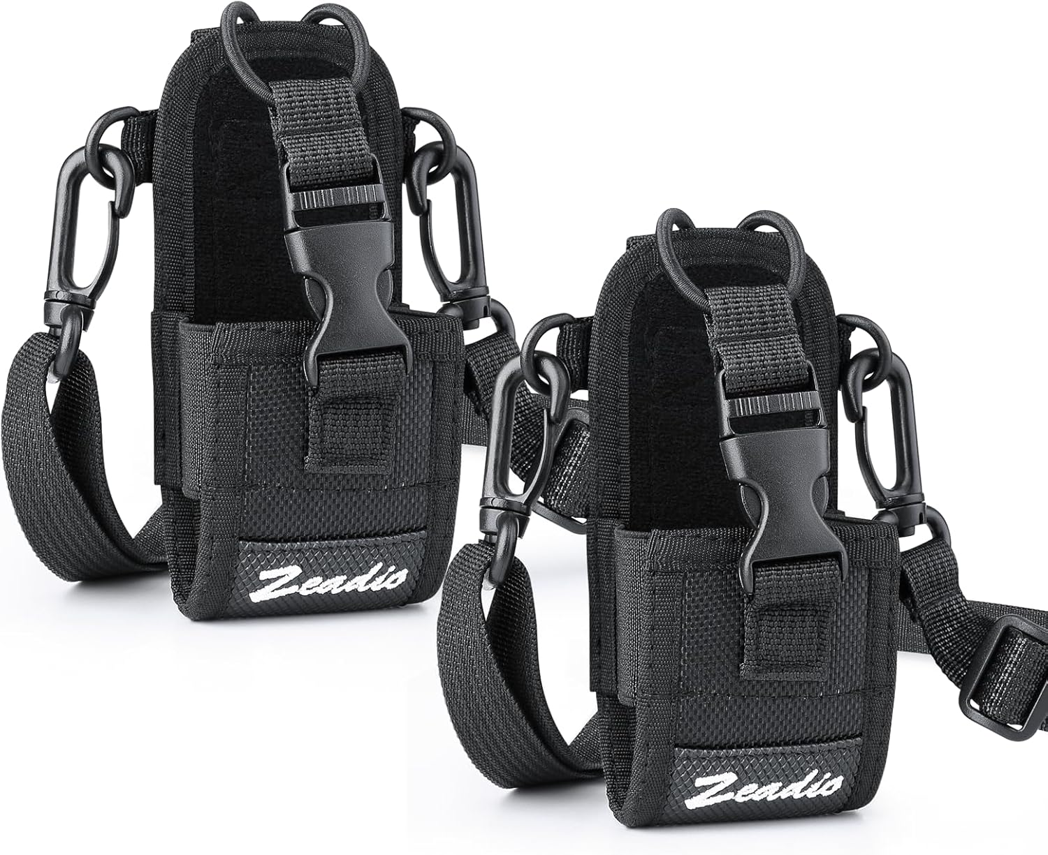 Zeadio Versatile Two-Way Radio Case, Universal Durable Holster Pouch Case Holder for Two-Way Radio Walkie Talkies (ZNC-D, Pack of 2)