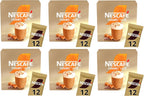NESCAFÉ Caramel Latte x12 Instant Coffee Sachets (Pack of 6, Total 72 Sachets)
