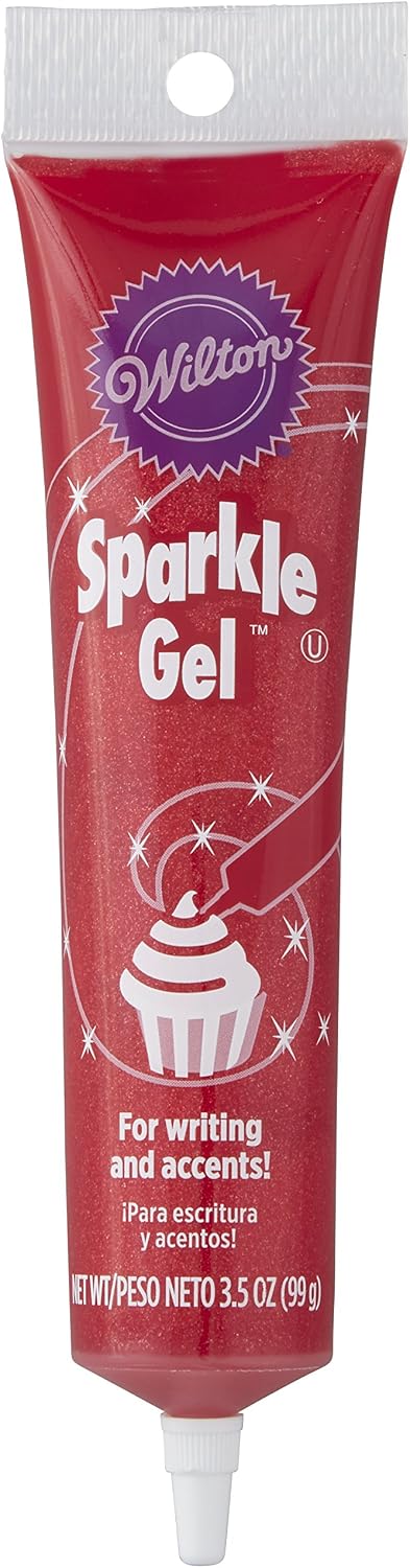 Wilton Gel Icing, Sparkle Red, 3.5 oz