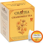 Cha4Tea 36-Count Pure Chamomile Herbal Tea Pods Compatible with Keurig Brewers - Bedtime/Sleep-well/Nightly Calm/Relaxing Tea