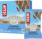 CLIF BAR - Energy Protein Bars - Blueberry Almond Crisp - Made with Organic Oats - Energy Bars - Non-GMO - (5 Pack)
