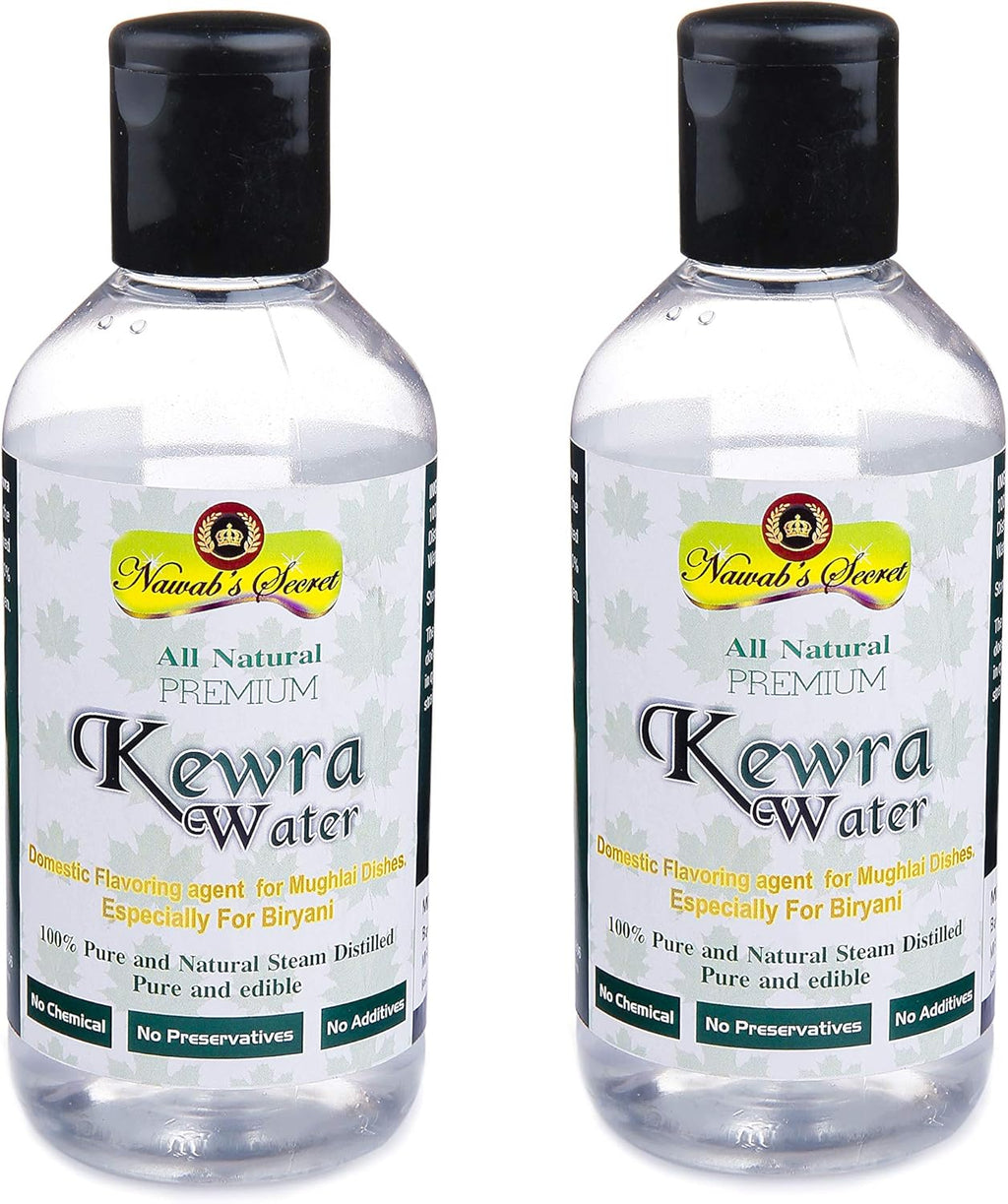 Kewra Water 400 Ml (Pack Of 2 200Ml) For Biryani And Mughlai Dishes