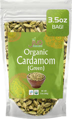 Jiva Organic Green Cardamom Pods Whole - Non-GMO, Premium Quality, Jumbo Size - 3.5 Ounce Bag