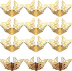 IMIKEYA 50 Pcs Truffle Cups Mini Cupcake Liners Square Chocolate Wrapping Paper Candy Boxes Party Wedding Supply