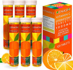 Vitamin c Effervescent Tablets Vitamin C with Zinc 1000mg Vitamin Dissolving Tablets Vitamin C Table Vitamina C Efervescente para Adulto Zinc 6 Pack