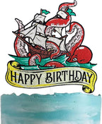Festus Octopus Cake Topper, Kraken Birthday Party Supplies, Sea Monster Party Decoration, Octopus Tentacles Cake Topper, Pirate Party Favor