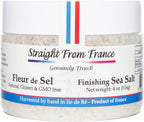 Straight from France Genuinely French, Authentic French Fleur De Sel, Unrefined Hand Harvested Finishing Sea Salt Rich in Minerals and Electrolytes 4 Oz