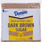 Domino Premium Pure Cane Dark Brown Sugar 2 lb Zipper-pak