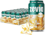 Zevia Zero Sugar Soda, Cream Soda, 12 oz Cans (24-Pack) – Naturally Sweetened, Non-GMO Project Verified, Gluten-Free, Vegan