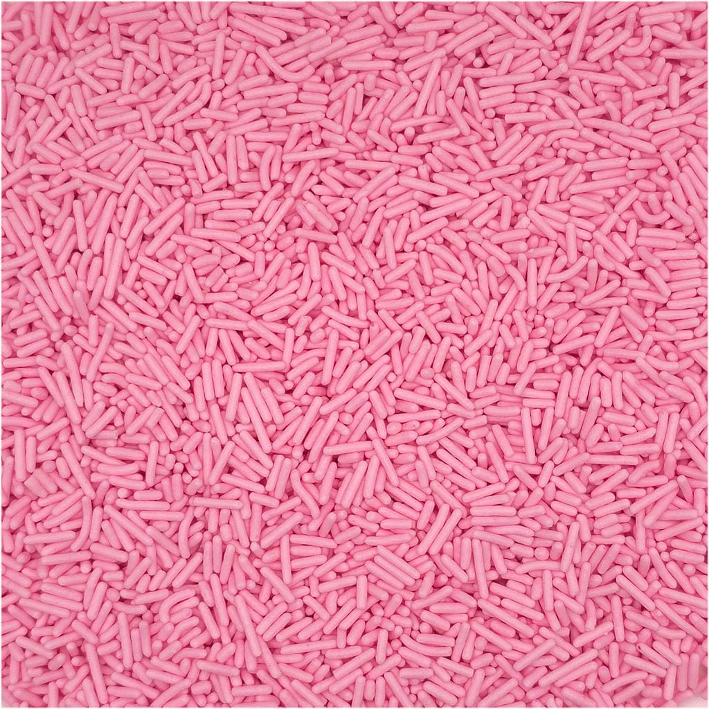 NCS Natural Light Pink Jimmies Edible Sprinkles – Cupcake, Cake & Cookie Decorations, 7 oz