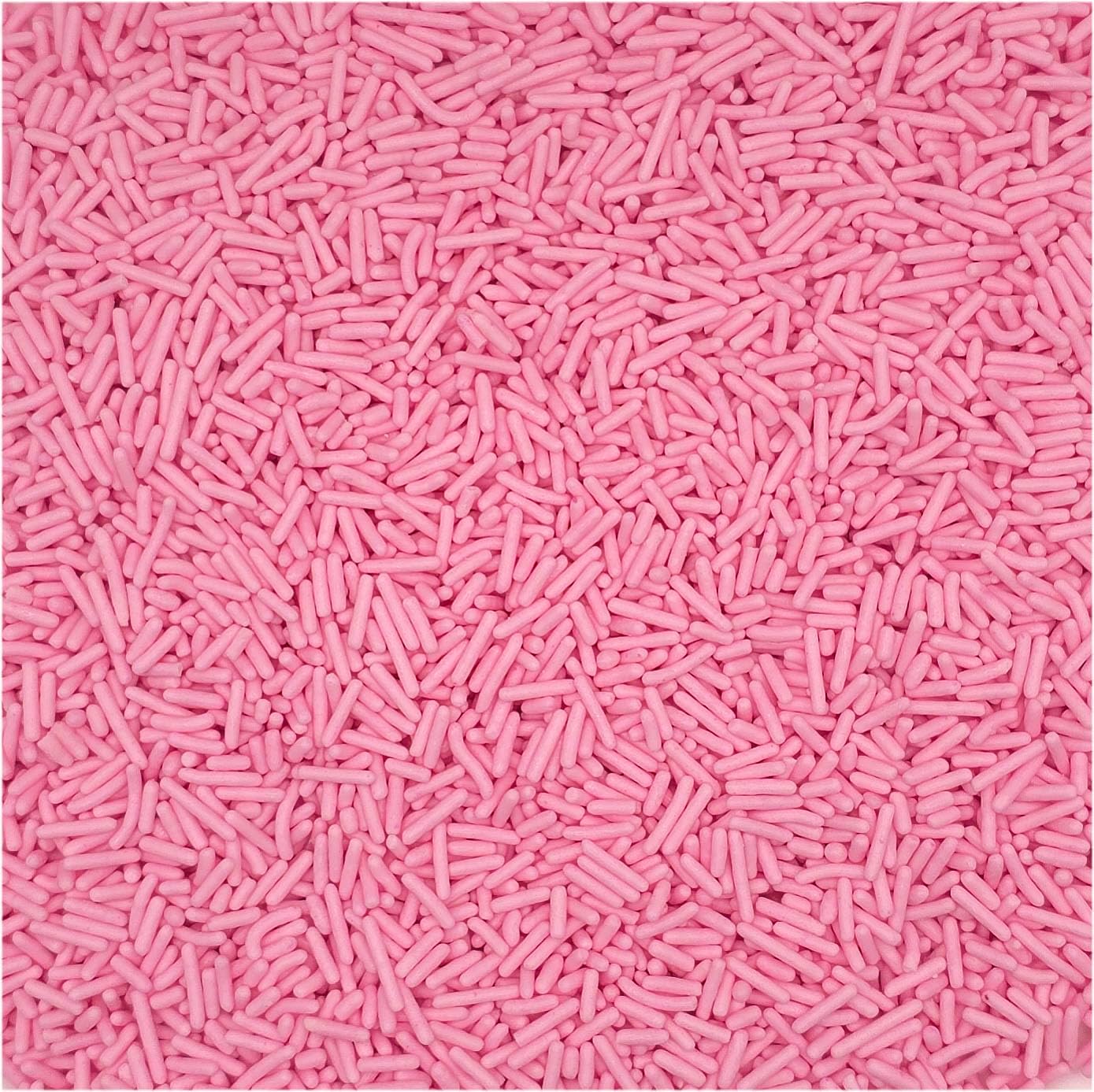 NCS Natural Light Pink Jimmies Edible Sprinkles – Cupcake, Cake & Cookie Decorations, 7 oz
