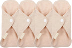 FOMIYES 4PCS Reusable Cotton Menstrual Pads Leakproof Washable Sanitary Cushions Breathable Soft Skin Friendly Comfortable for Travel Outdoor Sports Daily Use