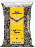 Rani Black Pepper Coarse Ground 28 Mesh (Table Grind) 14oz (400g) ~ All Natural | Vegan | Gluten Friendly | NON-GMO | Kosher | Product of Vietnam