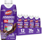 BOOST Advanced Nutritional Protein Shake, Weight Loss Nutrition Support*, 35g High Protein GLP-1 Friendly Shake, Ready to Drink - Rich Chocolate, 12-11 FL OZ (325 mL) Cartons