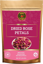 Spice Magic Dried Rose Petals | 100% Natural & Edible Rose Petals I Perfect for Herbal Teas, Desserts, Cupcake Toppings, Crafts and Decoration | Net Wt 2oz (57g)