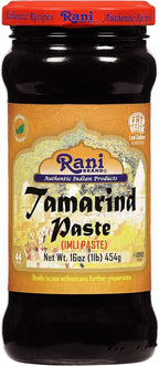 Rani Tamarind Paste Puree (Imli) 16oz (1lb) 454g Glass Jar, No added sugar ~ All Natural | Vegan | Gluten Free | No Colors | NON-GMO | Kosher | Indian Origin