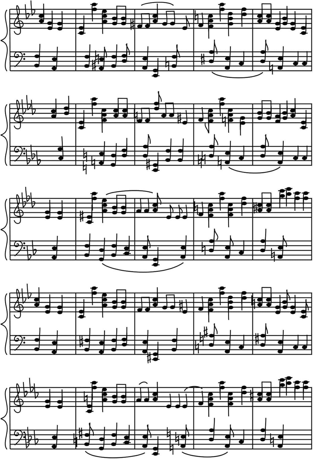 Whimsical Practicality Sheet Music Edible Icing image Cake Topper