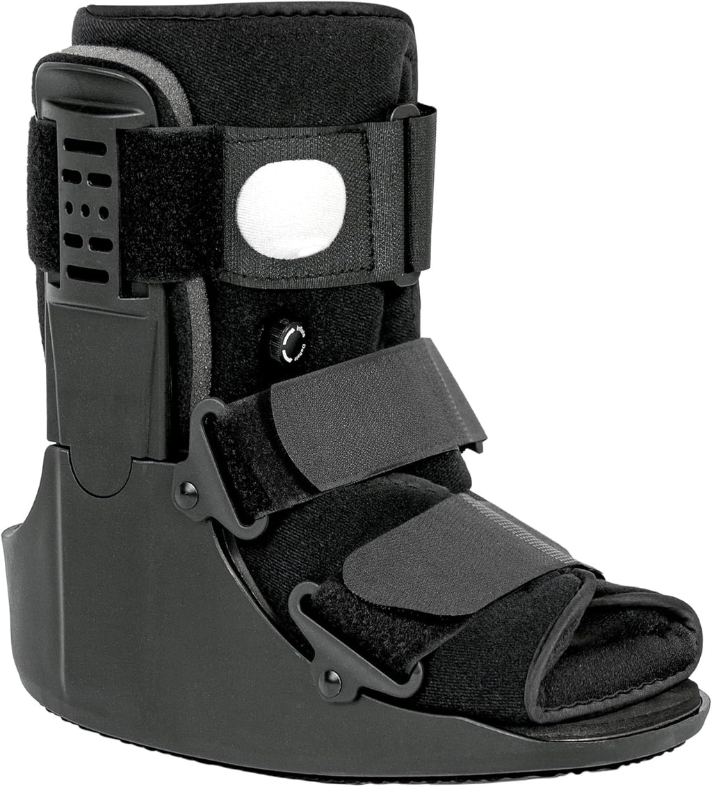 Jewlri Air Walking Boot, Fracture Boot Short Walker Protection Fits Left or Right Foot Ankle Support for Injuries Fractures Sprains Black M