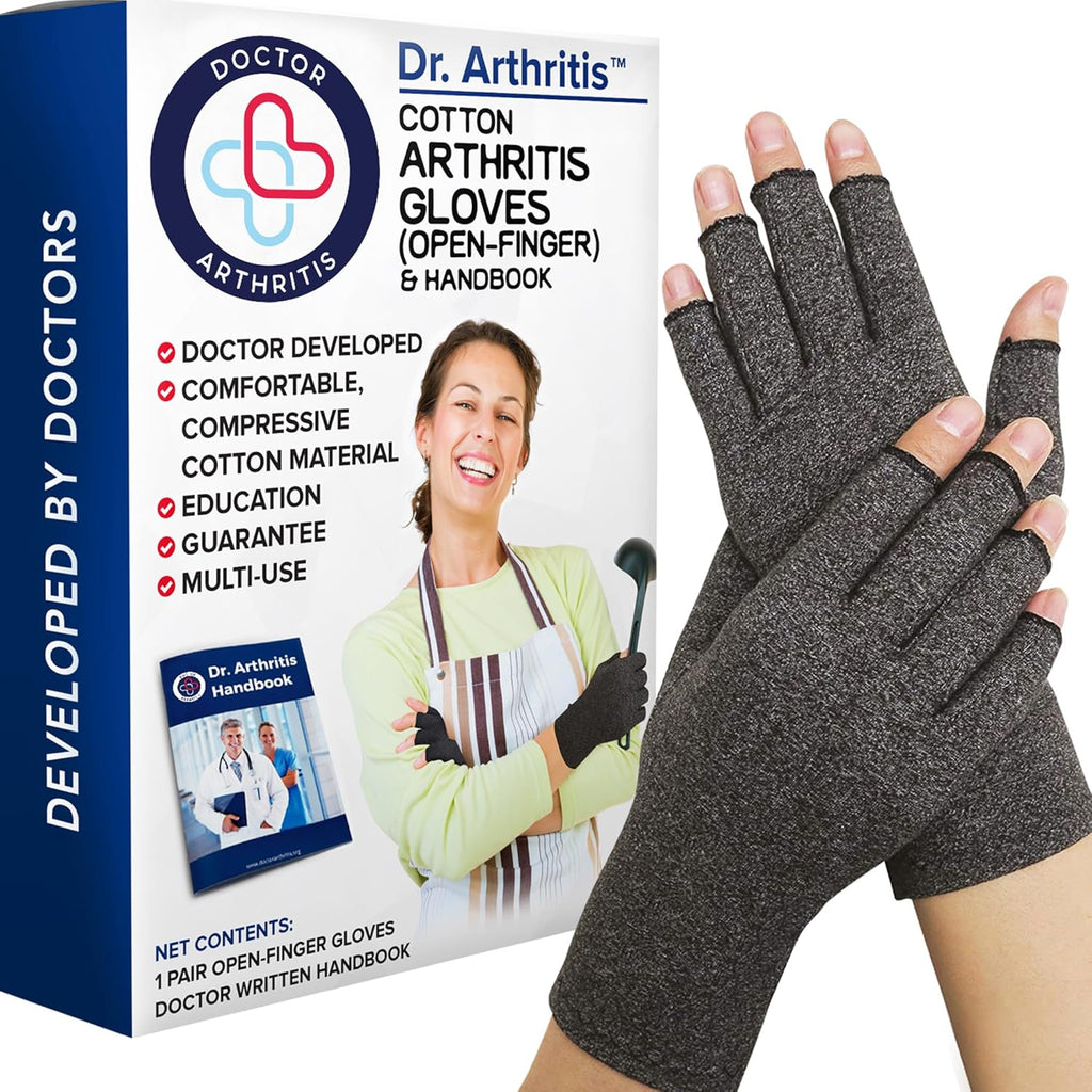 Doctor Developed Full Fingered Arthritis Compression Gloves Men and Women for Arthritis, Raynauds Disease & Carpal Tunnel