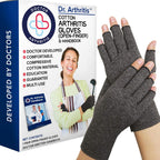 Doctor Developed Full Fingered Arthritis Compression Gloves Men and Women for Arthritis, Raynauds Disease & Carpal Tunnel