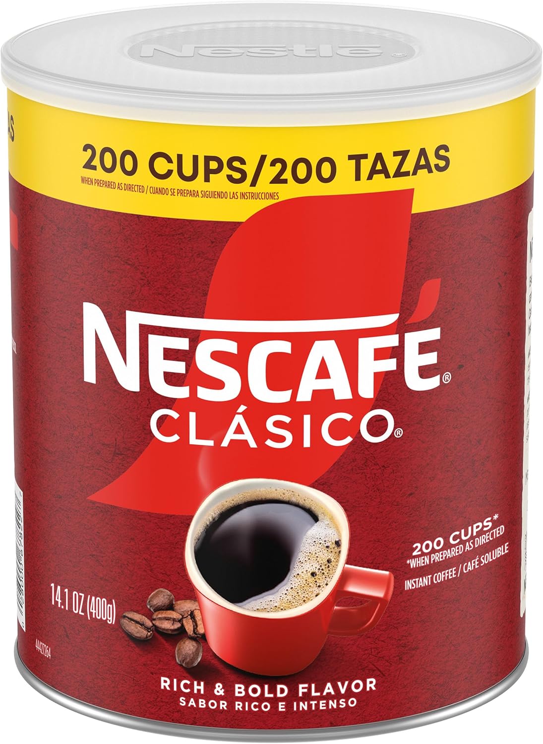 NESCAFÉ CLÁSICO Instant Coffee, Dark Roast Coffee, 1 Canister (14.1 Oz)