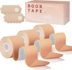 3 Pcs Boob Tape for Breast Lift - BoobTape with 10 Pcs Pastie,Body Tape for Women Invisible Breast Bra Tape