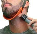 Quality Time Beard Neckline Shaper Guide: the Original Premium Hands-Free, Durable, Adjustable, Beard Template, Do-it-yourself Neck Haircut Tool, Beard Lineup Shaping Guard/Stencil, Made in USA