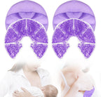 Hot Cold Gel Bead Breast Therapy Pack,Breast Ice Packs for Breastfeeding,Relief for Breastfeeding,Nursing Pain, Mastitis,Engorgement,Plugged Ducts, Boost Milk Let-Down & Production (#42 Purple)