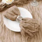 100 Pack Nude Cheesecloth Napkins Spring Easter Cloth Napkins Set of 100 Coffee Dinner Napkins Bulk 21x21 Inches for Wedding Bridal Shower Baby Shower Parties