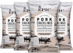 EPIC Maple Bacon Pork Cracklings, Keto Consumer Friendly, 4 Count Box 2.5oz bags
